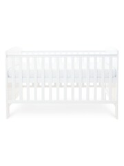 Ickle Bubba White Coleby Classic Cot Bed and All Seasons Premium Poc Mattress - Image 5 of 6