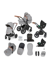 Ickle Bubba 12 Piece Pearl Grey Stomp Luxe Travel System with iSize Cirrus Car Seat - Image 1 of 5