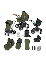 Ickle Bubba 12 Piece Woodland Stomp Luxe Travel System with iSize Cirrus Car Seat - Image 1 of 5