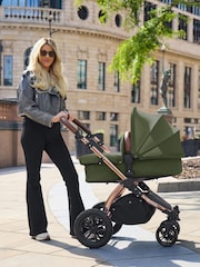 Ickle Bubba 12 Piece Woodland Stomp Luxe Travel System with iSize Cirrus Car Seat - Image 1 of 6