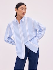 Ro&Zo Blue Bold Stripe Shirt - Image 1 of 3