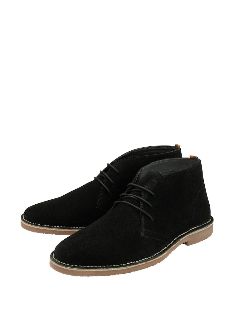 Schwarz - Frank Wright Suede Desert Boots - Bild 2 von 4