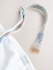 Pastel Blue Shell DD+ Wired Bandeau Tummy Control Swimsuit - Image 10 of 10