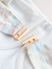 Pastel Blue Shell DD+ Wired Bandeau Tummy Control Swimsuit - Image 9 of 10