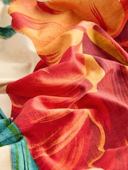 Красный с тропическим принтом - FK моделии на косточках - Изображение 2 4