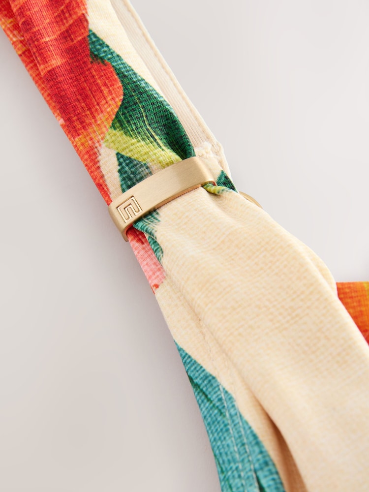 Красный с тропическим принтом - FK моделии на косточках - Изображение 4 4