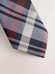 أحمر - رابطة عنق مربعات - صورة 2 من 3