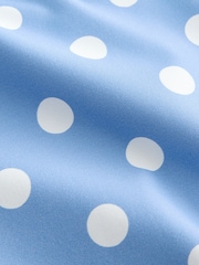 Blue/White Spot Square Neck Swimsuit - Image 6 of 8