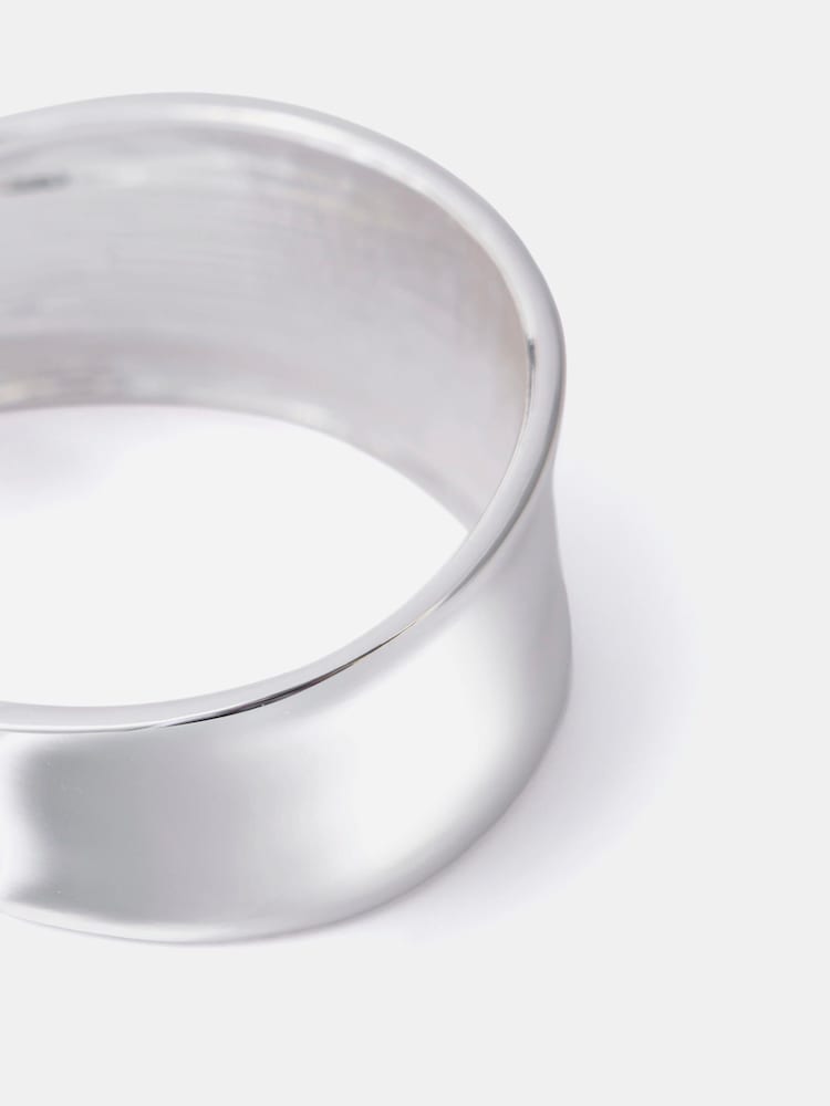 Mint Velvet Silver Tone Cuff Bracelet - Image 3 of 3