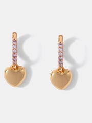 Mint Velvet Gold Plated Diamante Hoop Earrings - Image 1 of 3