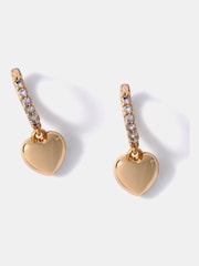 Mint Velvet Gold Plated Diamante Hoop Earrings - Image 2 of 3