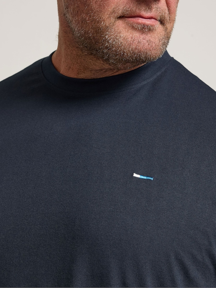 BadRhino Big & Tall Blue 5 Pack Extra Long T-Shirts - Image 5 of 5 BadRhino Big & Tall Blue 5 Pack Extra Long T-Shirts - Image 5 of 5