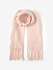 Mint Velvet Pink Brushed Fringe Trim Scarf - Image 2 of 3