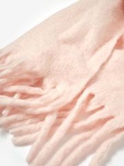 Mint Velvet Pink Brushed Fringe Trim Scarf - Image 3 of 3
