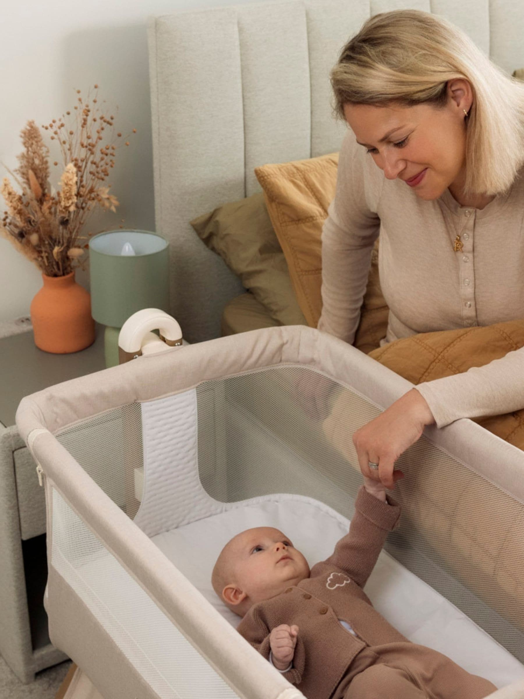 Buy Obaby Oatmeal Obaby Bedside Crib from the Next UK online shop