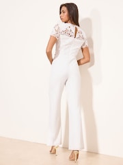 Комбинезон с кружевной отделкой и стразами Lipsy Hybrid - Изображение 4 4