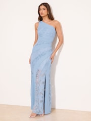 Lipsy One Shoulder Lace Detail Maxi Dress - Bild 3 von 4