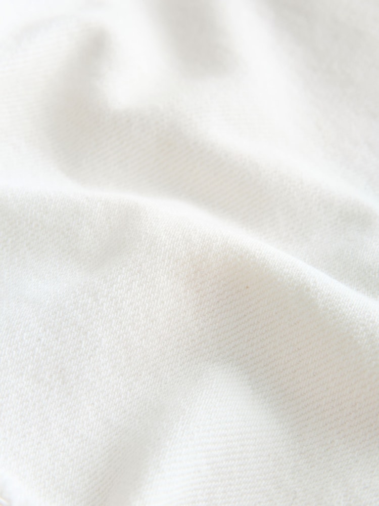 White Hourglass Raw Hem Festival Denim Shorts - Image 2 of 5