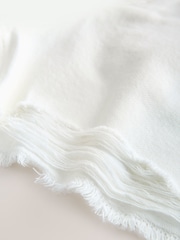 White Hourglass Raw Hem Festival Denim Shorts - Image 3 of 5