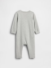 Gap Grey Brannan Bear Heart Knitted One Piece (0-24mths) - Image 2 of 2