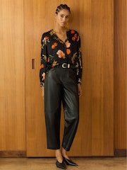 Baukjen Micah Printed Black Blouse - Image 4 of 5