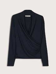 Baukjen Blue Gylda Wrap Top - Image 3 of 3