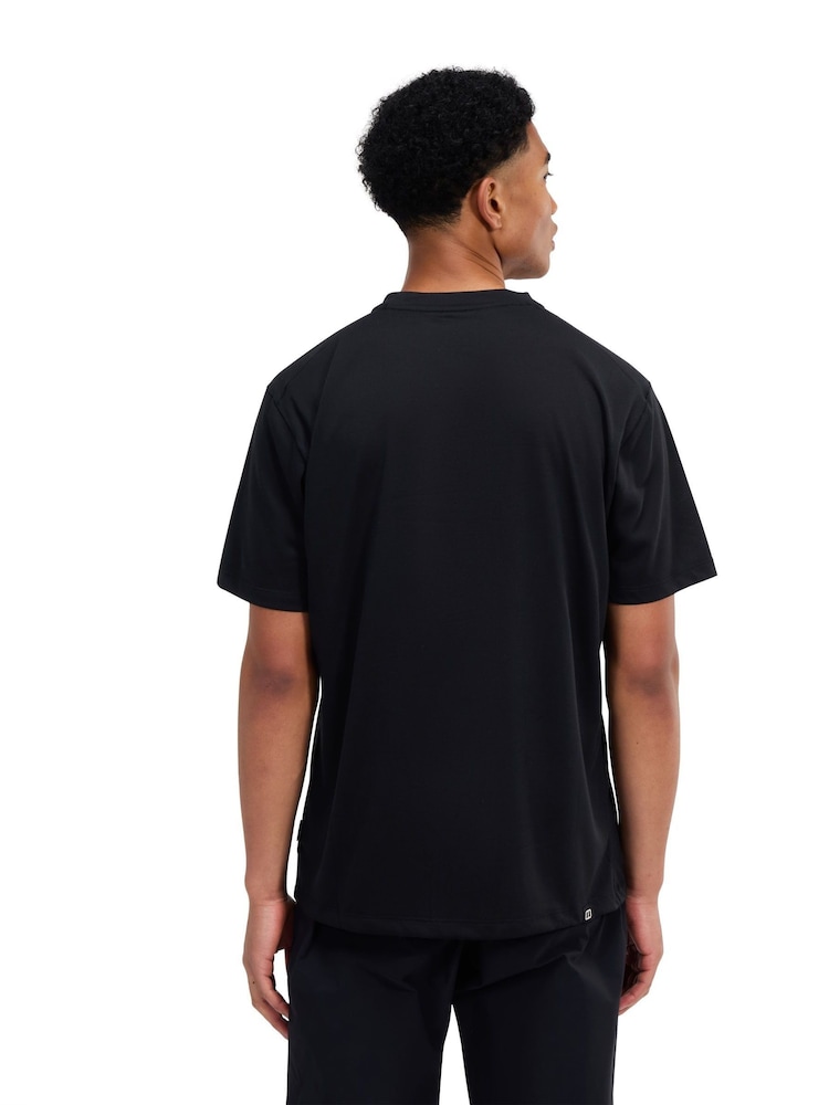 Berghaus Black Mens Relaxed Short Sleeve Tech T-Shirt - Image 2 of 9 Berghaus Black Mens Relaxed Short Sleeve Tech T-Shirt - Image 2 of 9