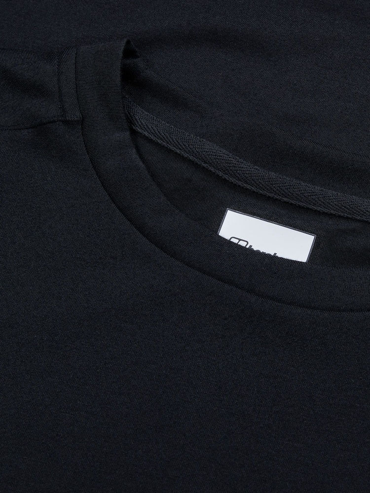 Berghaus Black Mens Relaxed Short Sleeve Tech T-Shirt - Image 9 of 9 Berghaus Black Mens Relaxed Short Sleeve Tech T-Shirt - Image 9 of 9