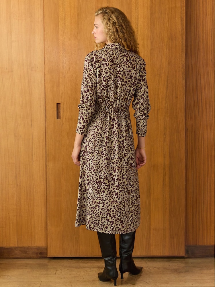 Baukjen Purple Leanne Printed Midi Dress - Image 3 of 3 Baukjen Purple Leanne Printed Midi Dress - Image 3 of 3