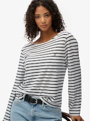 Superdry Blue Studios Slub Long Sleeve Top - Image 3 of 7