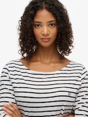 Superdry Blue Studios Slub Long Sleeve Top - Image 4 of 7