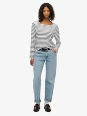 Superdry Blue Studios Slub Long Sleeve Top - Image 5 of 7