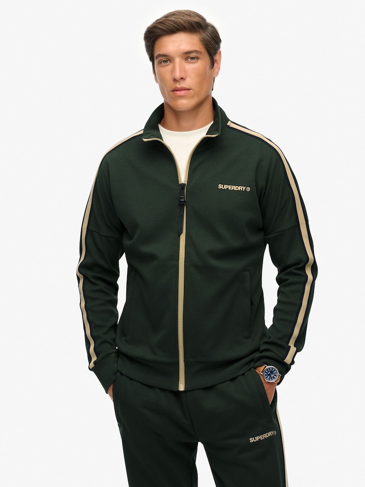 Superdry Green Tech Cult Loose Track Jacket - Image 1 of 7 Superdry Green Tech Cult Loose Track Jacket - Image 1 of 7