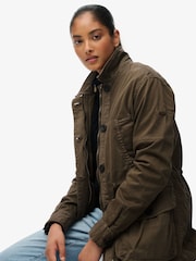 Superdry Green Dropped Waist Jacket - Image 4 of 8