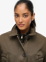 Superdry Green Dropped Waist Jacket - Image 6 of 8
