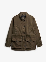 Superdry Green Dropped Waist Jacket - Image 7 of 8