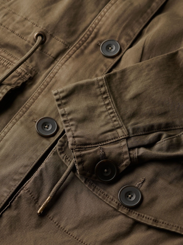 Superdry Green Dropped Waist Jacket - Image 8 of 8 Superdry Green Dropped Waist Jacket - Image 8 of 8