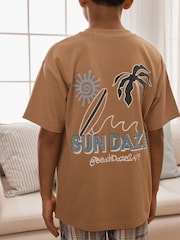 Grey/Stone/Blue Check 3 Pack Short Pyjamas (3-16yrs) - Image 4 of 5