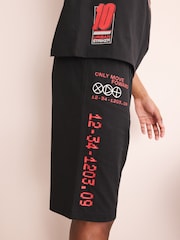 Red/Black Football Short Pyjamas 2 Pack (3-16yrs) - Image 4 of 6