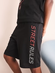 Red/Black Football Short Pyjamas 2 Pack (3-16yrs) - Image 5 of 6