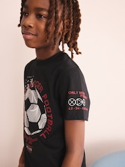 Red/Black Football Short Pyjamas 2 Pack (3-16yrs) - Image 6 of 6