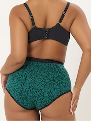 Yours Curve Green Full Briefs 5 Pack - Image 4 of 7