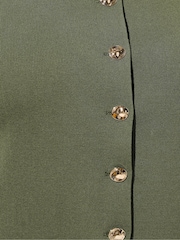 Yours Curve Green Limited Knitted Waistcoat - Image 4 of 6