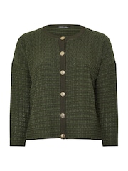 Yours Curve Green Limited Boucle Cardigan - Image 5 of 5