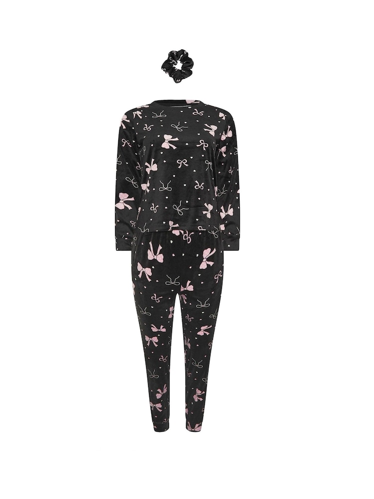 PixieGirl Petite Black Baby Fleece Pyjamas Set - Image 5 of 5