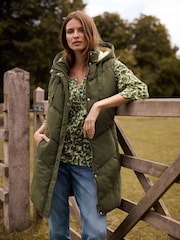 M&Co Green Ditsy 3/4 Sleeve Henley Top - Image 2 of 3