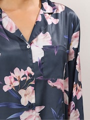 Long Tall Sally Grey Satin Pyjamas Set - Image 4 of 5