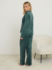 zelena - PixieGirl Petite Super Luxe Long Sleeve Pyjamas Set - Slika 3 iz 5