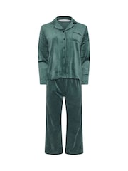 zelena - PixieGirl Petite Super Luxe Long Sleeve Pyjamas Set - Slika 5 iz 5