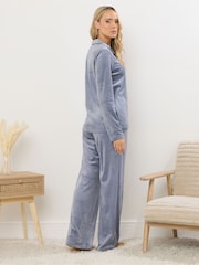 Long Tall Sally Blue Super Luxe Pyjamas Set - Image 3 of 4